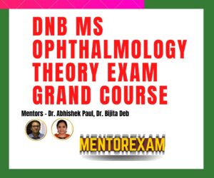 Ophthalmology DNB MS Solved Question Papers Theory Exam Course