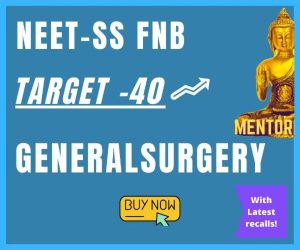 Target-40 NEET-SS MCh General Surgery mcq mock exam course
