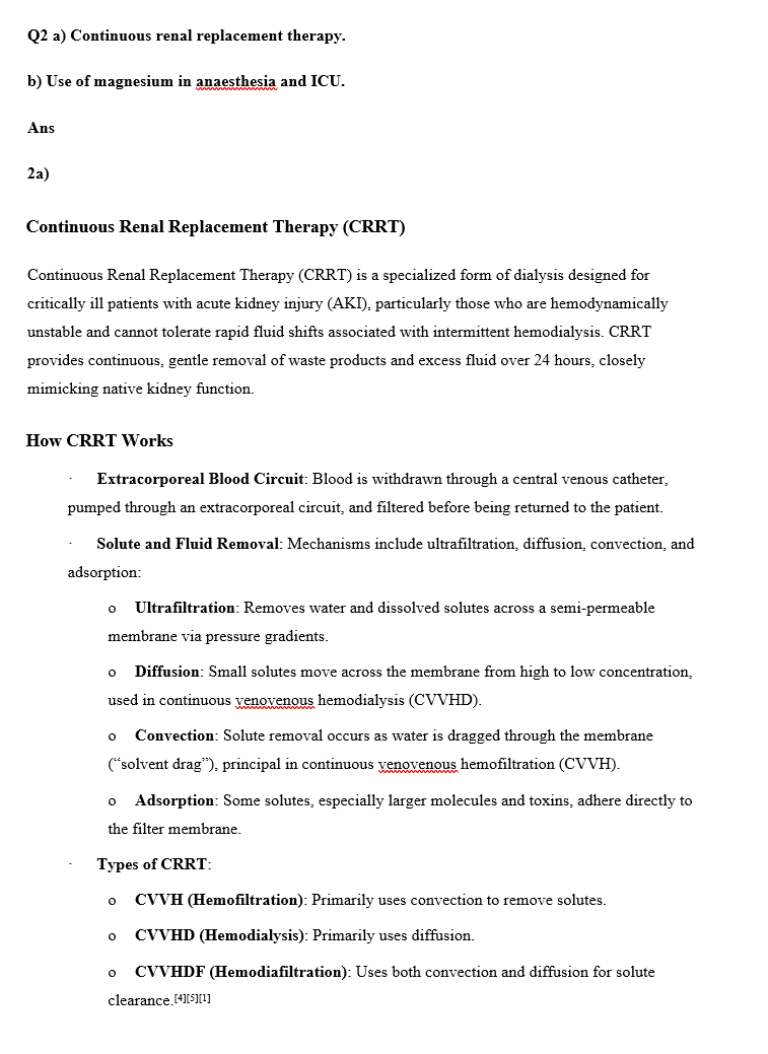 DNB anaesthesia solved papers Menotrexam