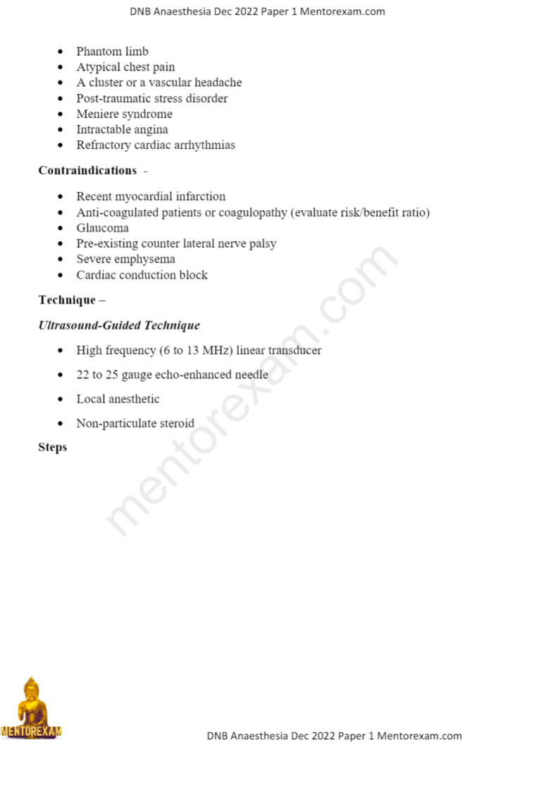 DNB MD Anaesthesia Solved Question Papers Grand Course 2