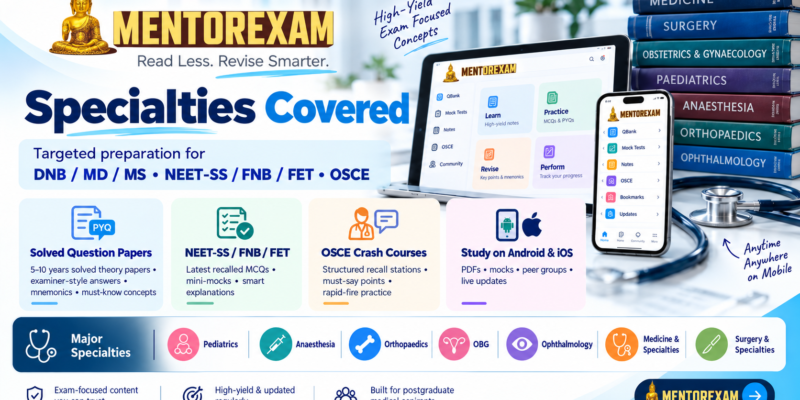 DNB December 2026 Final Theory exam dates announced Top with Mentorexam Solved PYQ Papers